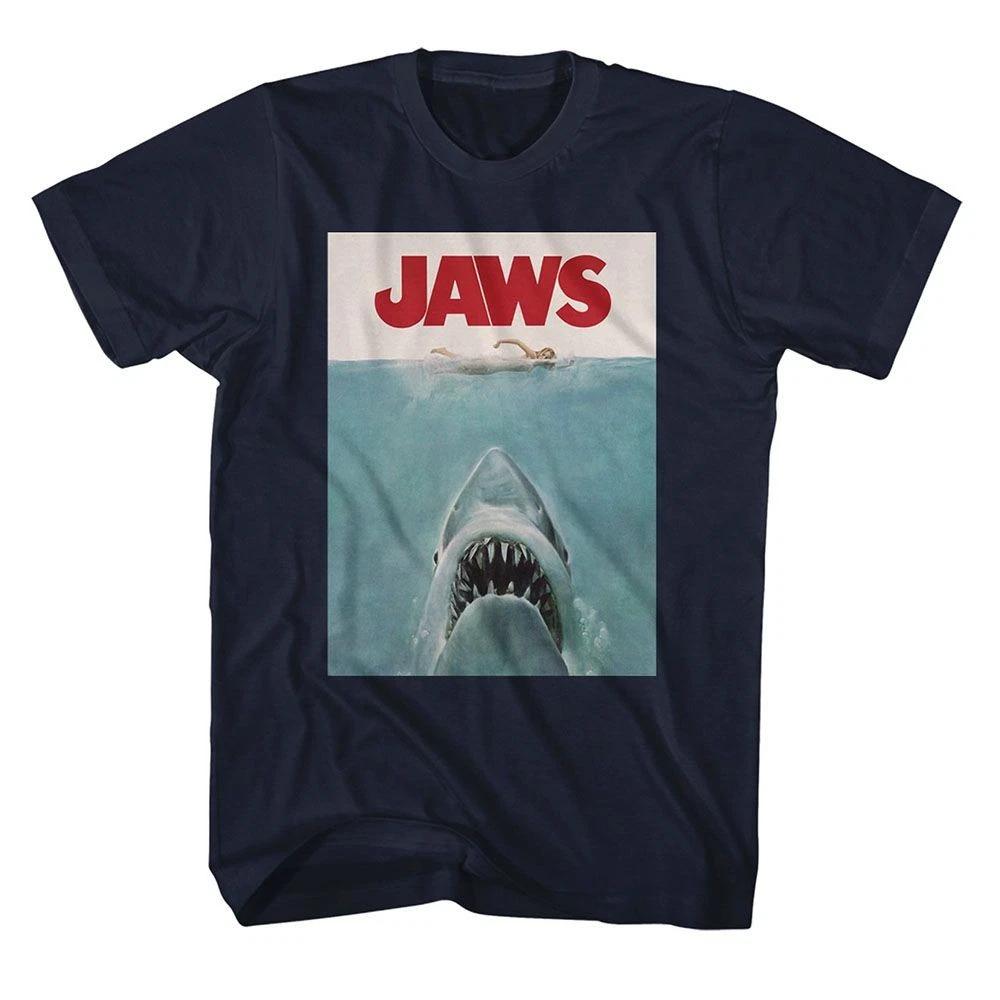 Jaws - Poster - American Classics - Solid Blue Short Sleeve Children s T-shirt 130