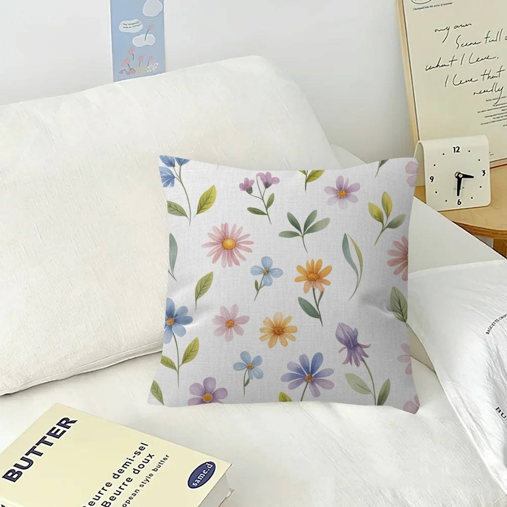 Beauty Freshfloral Personalized Pillow Dust Cover Bedroom Kids Party Decoration Pillowcase Birthday Children Gift