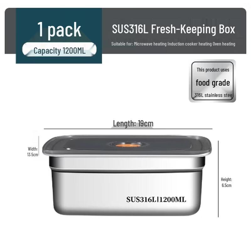 Mengzhang 316 Stainless Steel Food Storage Container