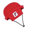 Pet Baseball Hat Adjustable Summer Stylish Dog Outdoor Sunbonnet with 2 Ear Holes for Outdoor Camping Travel Red M