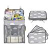 Foldable Baby Bed Storage Organizer 2 C-clip Nappy Case Pouch Convenient Diaper Stacker  Stroller