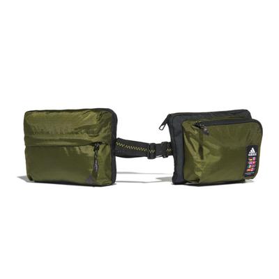 Sac banane de sport réglable en matériau recyclé Unisexe Vert Armée Adidas GH7208