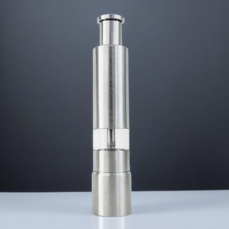 

Stainless Steel Manual Salt Pepper Grinder Spice Mill Adjustable Kitchen Tool for Seasoning Sauce Home Grinding Cooking Gadget серебряный