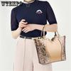 WTEMPO Frauen Mode Handtaschen Stickerei Pu Leder Schulter Tasche Dame Elegante Party Taschen