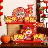 Traditional 2025 New Year Lucky Decoration Flocking Spring Festival Supplies  Wedding Celebration