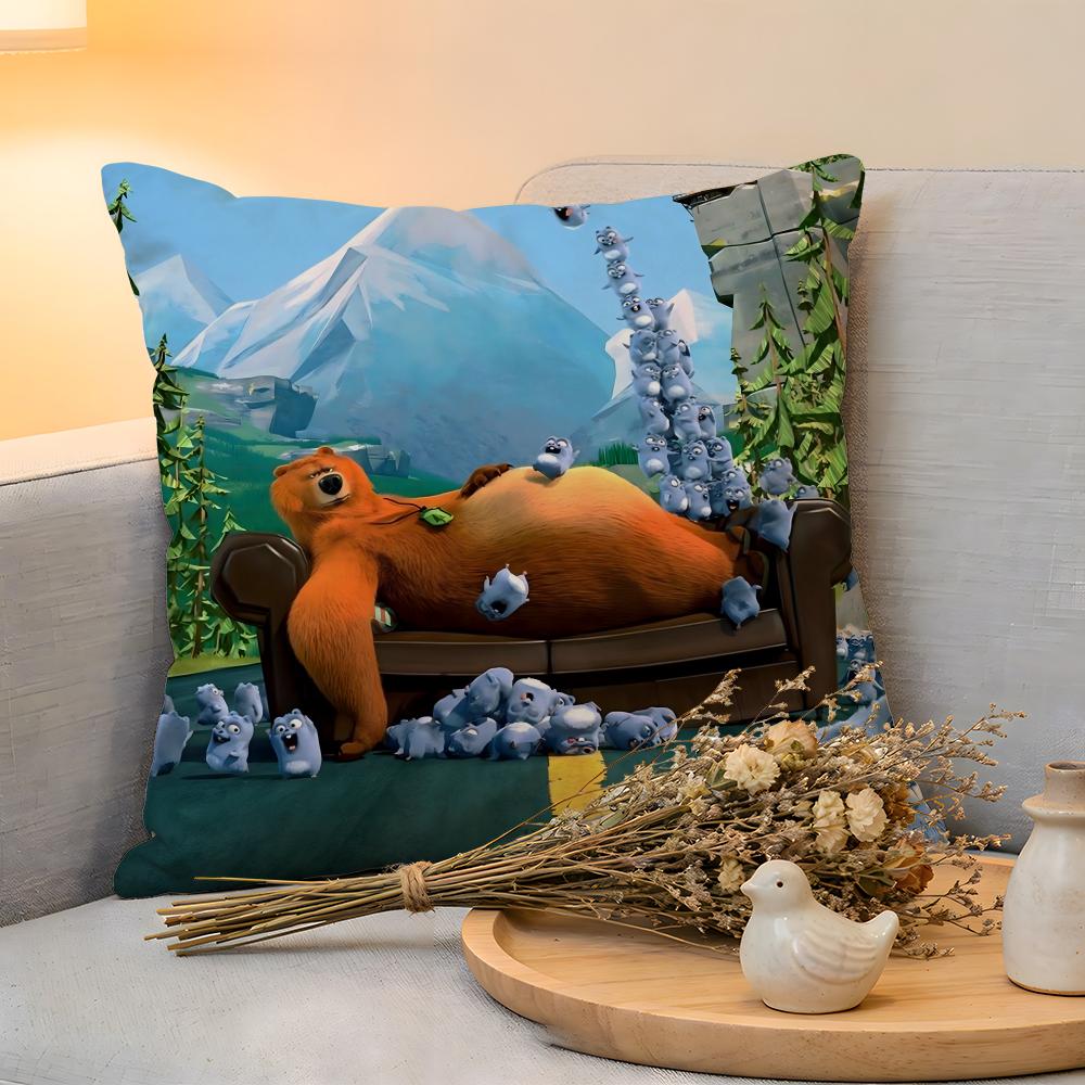 Cushion Cover  Linen  SkinFriendly Soft Decorative Case For Sofa Home Decor GGrizzly And LLemmings Pillow cover
