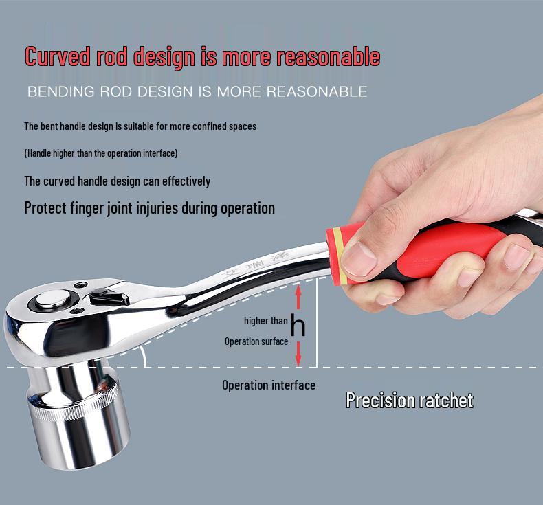 4S Car Repair Tool Set: Socket Wrench Ratchet & Small Tool Box