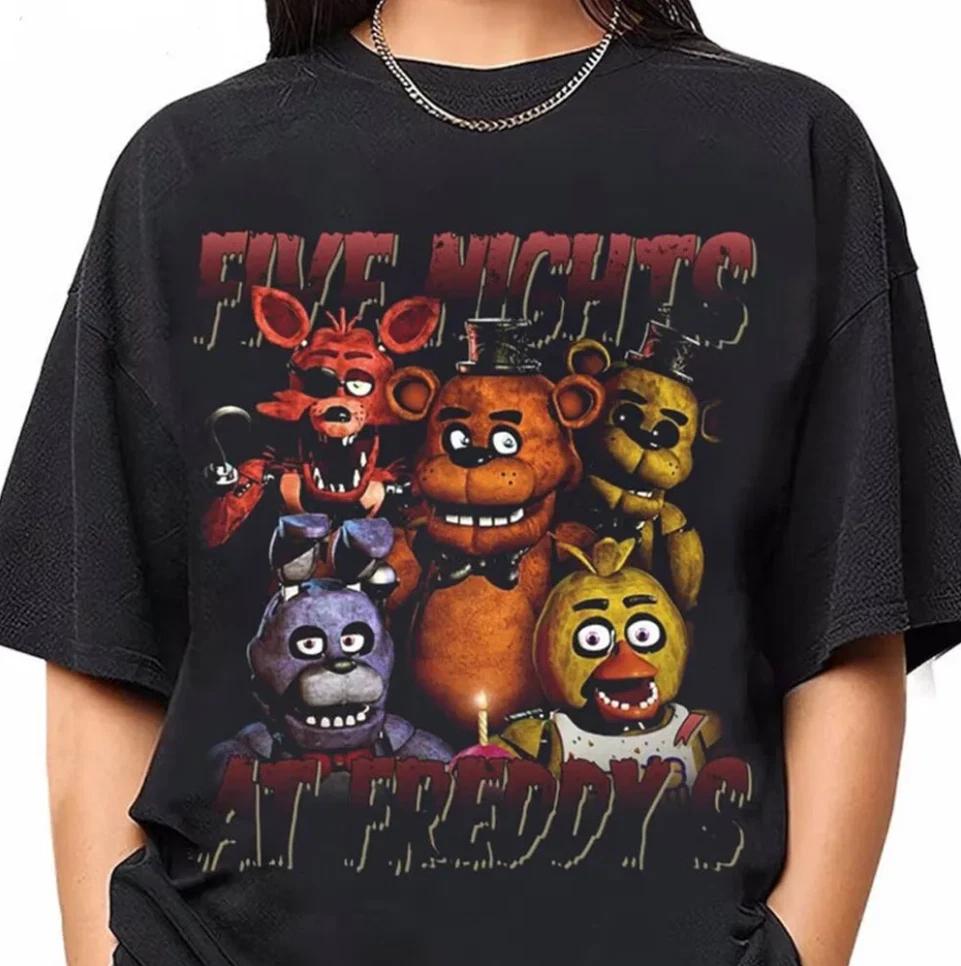

Vintage 90s Five Nights At Freddy s T-shirt, Gift For Fan, Short Sleeve, Unisex XL