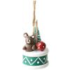 Mini Resin Snowman and Bear Hanging Ornaments for Holiday Decoration