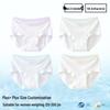 Women's Plus Size Ice Silk Underwear, Class A, 200-300 Jin, Extra Large, Summer Thin Triangle Briefs