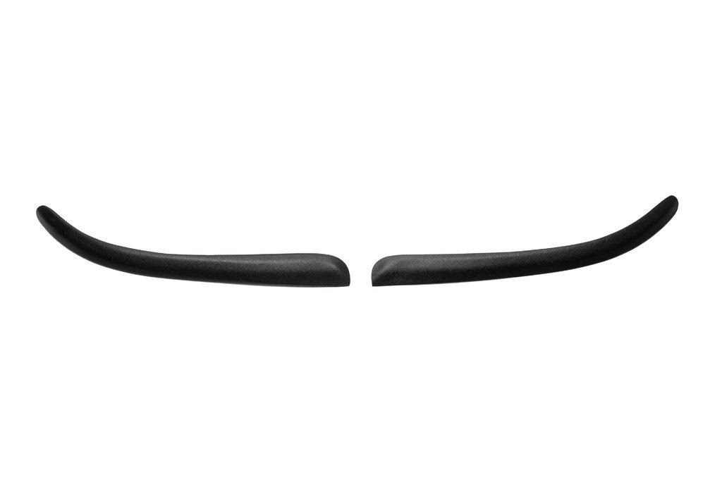 Øyevipper til frontlykter (2 stk, sort) Svart matte for Volkswagen T5 Transporter 2003-2010