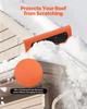 Snow Roof Rake, 45cm Foam Blade, 2.25-5.62 m Adjustable Roof Snow Scraper, Extension Tubes & Non-Slip Handle, Lightweight Snows Removal Tool for House