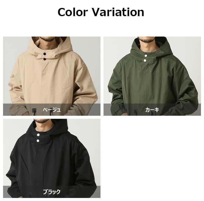 Arcade Long Military Mod Size XL Men's Coat, Style, Lined, Hooded, Drawstring, Spring/Winter, Black,