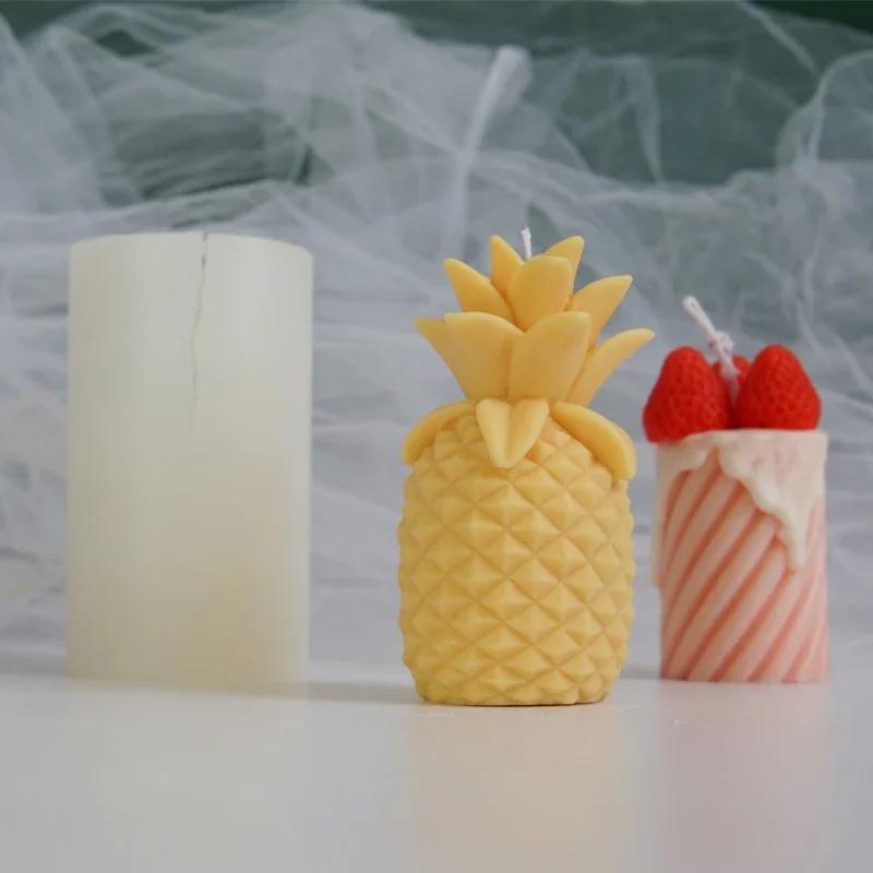 3D Pineapple Silicone Candle Molds Chocolate Candy Biscuits Moulds DIY Summer Party Decorating Handmade Tool