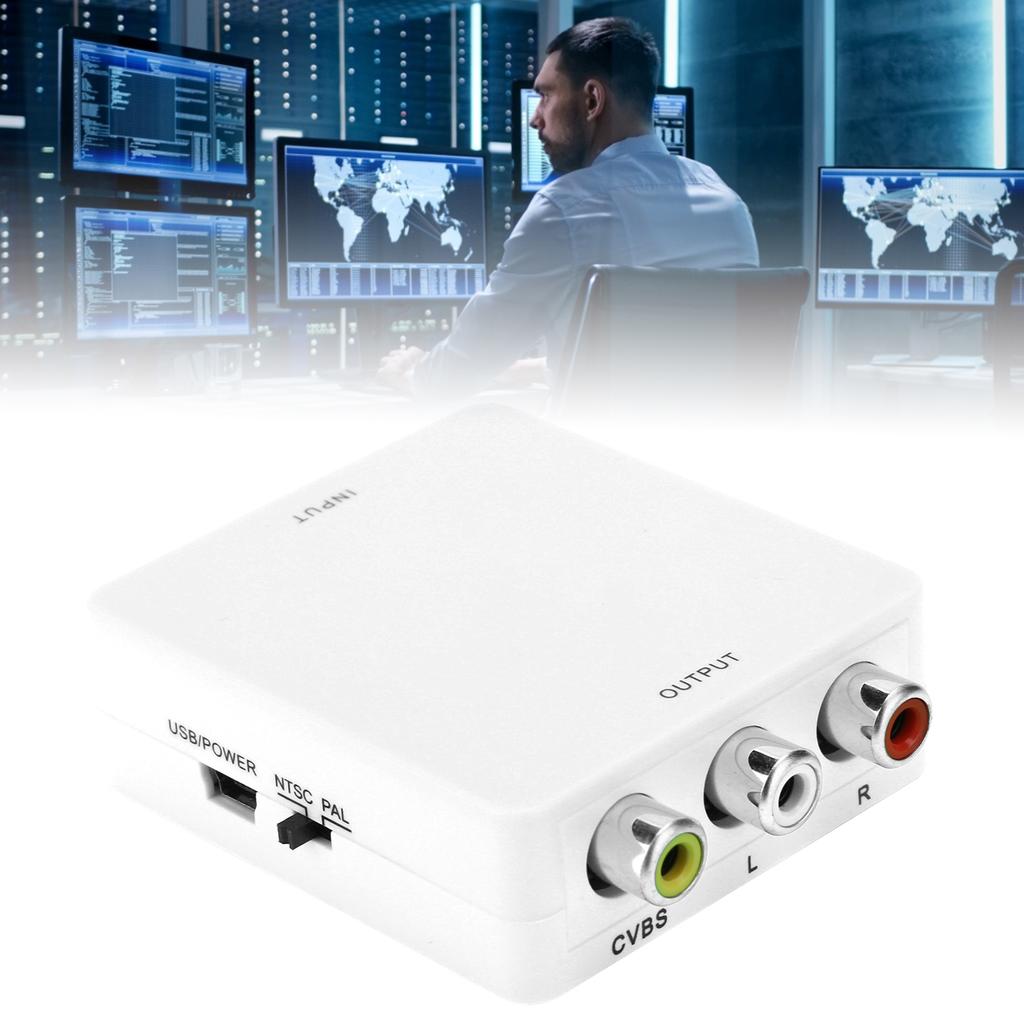 to AV Converter Box Video   AV CVSB L Celsius R 1080P  2AV Adapter HDTV