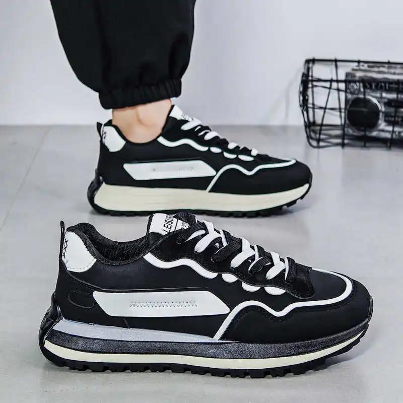Fashion Thick Bottom Thick Heel Shoes Men Shoes Vulcanize Brand Basketball Transparent Sneakers Sports Sports-leisure Chassure
