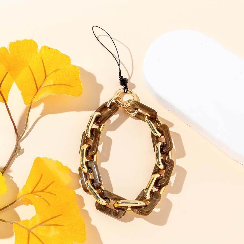 

Phone Chain Mobile Phone Strap Ring Buckle Phone Lanyard Cell Phone Lanyard Soft Pottery Rope кофейный