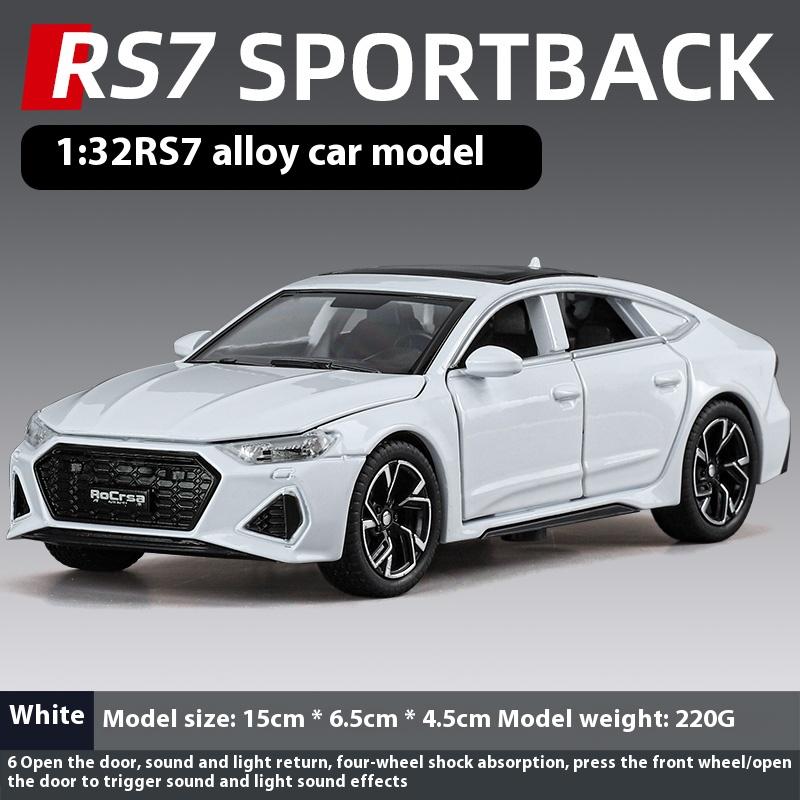 1:32-scale RS7 sports car model imitation alloy die cast real sound and light return sedan children's toy car birthday gift