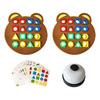 1 Set Geometry Shape Matching Game Toddlers Boys Girls Logic Focus Training Color Shape Learning Educational Toy