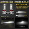 1 Pair Metal H11 H8 H9 120w Canbus Led Headlight Kit High Low Beam Bulbs Ultra-White 6500k