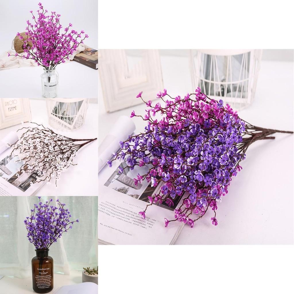High-quality Fake Plum Blossom Bouquet For Stunning Wedding Party Decorations