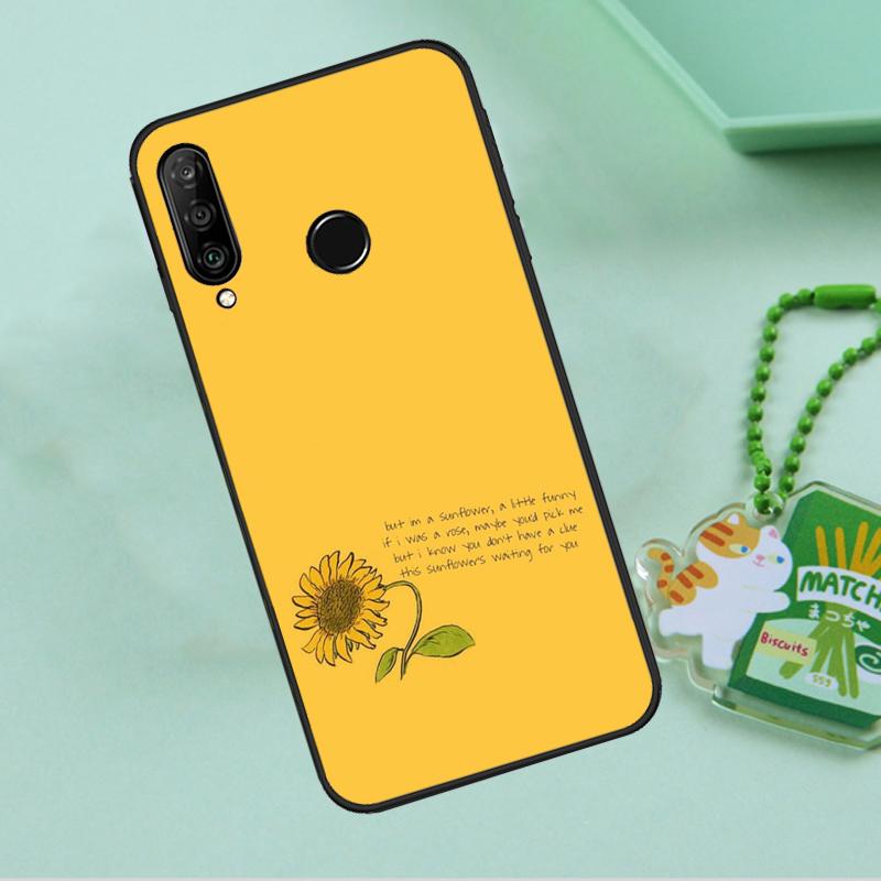 Daisy Sunflower Floral Flower For Huawei Nova 8i 11i 12i 12s 9 10 SE Y90 Y60 Y70 Y72 Y61 Y91 P20 P30 P40 Lite P60 Pro Case
