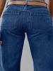 Damen Jeans mit weitem Bein, Übergröße, hohe Qualität, lässig, für alle Jahreszeiten