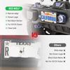 RED WOLF License Plate Bracket Holder With Stainless Steel Plate Frame Kit, Front Bumper Universal Fit Vehicles Truck Mount Holder Adapter Tag Lock