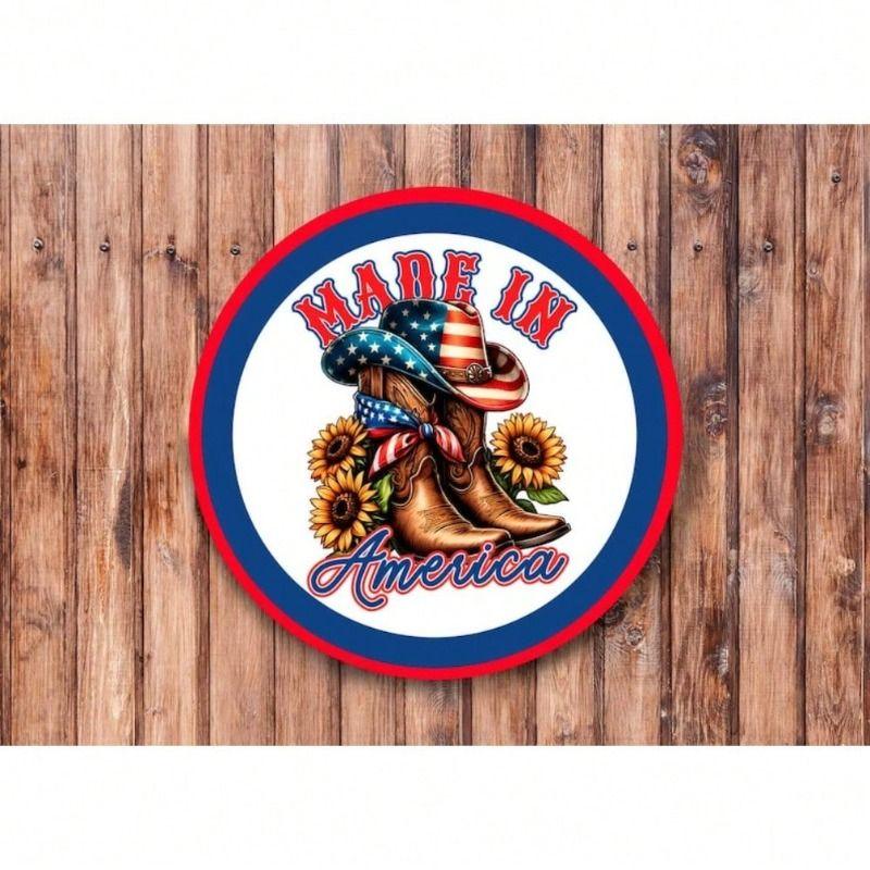 Decorative Metal Wall Art Sign 20x20 Cm Retro Tin Poster