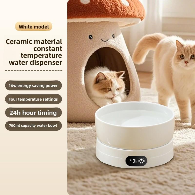 Автоматическая поилка с поддержанием температуры для кошек, Йогуртница, Зимняя греющая миска для консервированной воды, Поилка с подогревом и поддержанием температуры