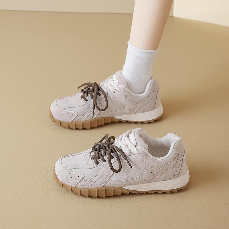 Augustus Dengde Training Shoes Women's 2025 New Summer Platform Light Jogging Sports Shoes Casual Forrest Gump White Shoes