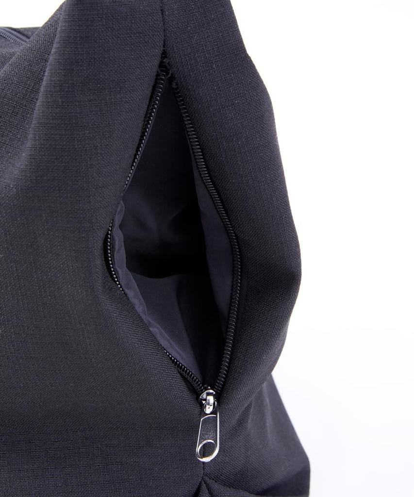 Big One Shoulder Bag Hammock Bag Poly BK [Legat Largo] Linen-like LG-F3114 Women's