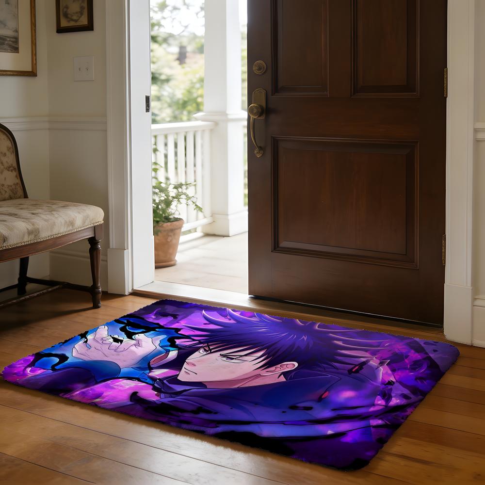 MMegumi Fushiguro Floor Mat Soft Flannel Absorbent Mat Non-Slip Rug Home Bedroom Bathroom