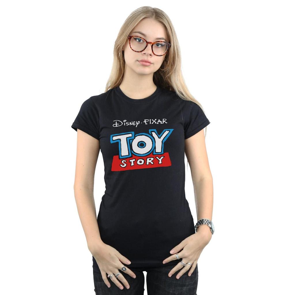 Disney Womens/Ladies Toy Story Cartoon Logo Cotton T-Shirt