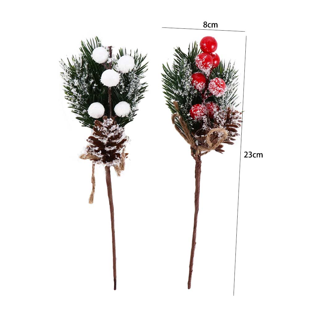 Holly Flower Xmas Artificial Flower Christmas Decoration Artificial Pine Branch Christmas Berry