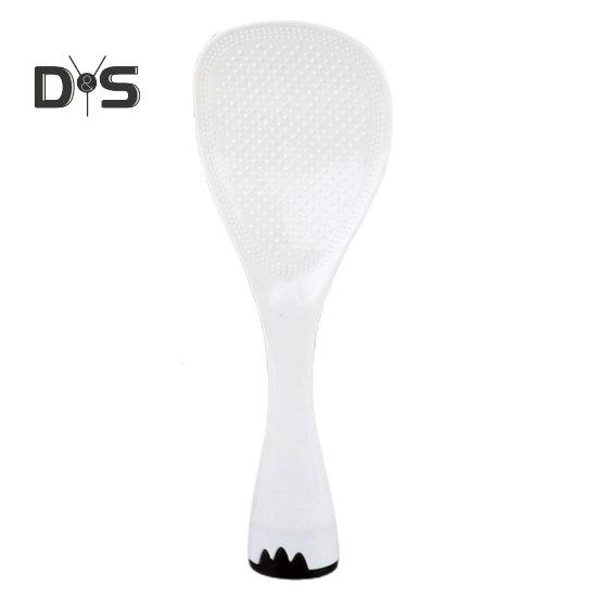 

Легко чистящаяся ложка для риса Зернистый дизайн Удобная прочная и прочная ложка для риса чёрный