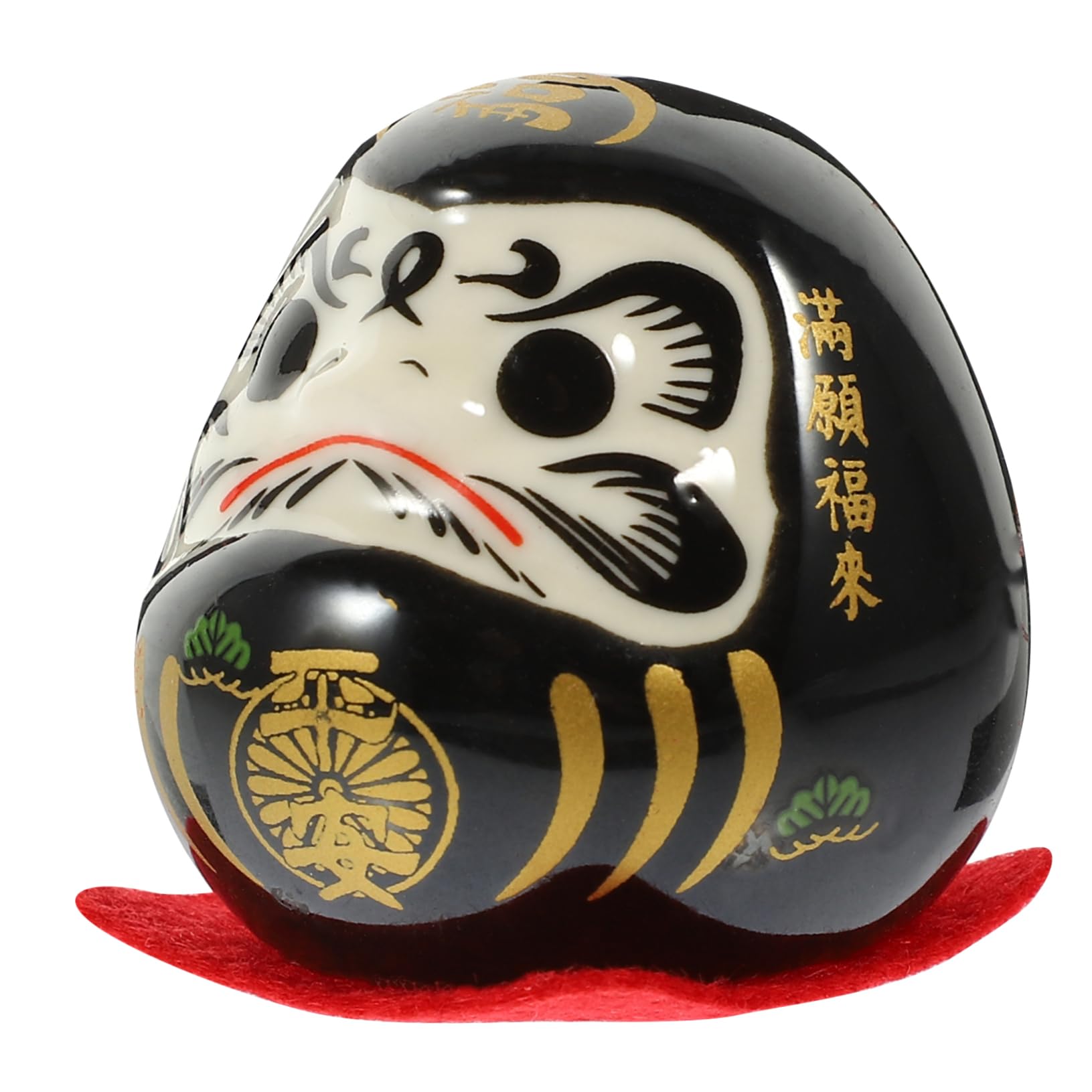 TOYMYTOY Daruma Egg Lucky Daruma Traditional Daruma Figurine Japanese Kimono Tabletop Daruma Figurine Mini Daruma Garden Zen Japan Water Ceramic