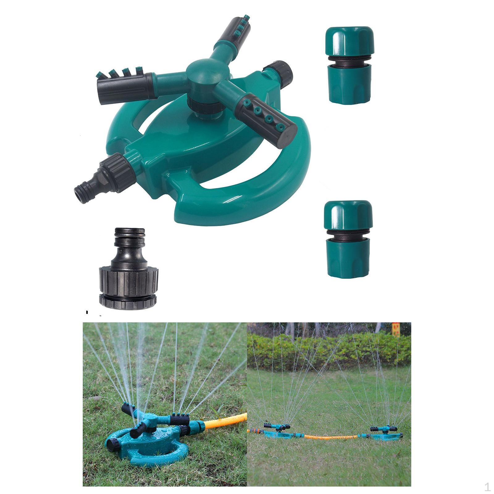 Automatic Yard Sprinkler 3 Arms with Quick Connect Oscillating Water Sprayer DN15 DN20 Quick Connect