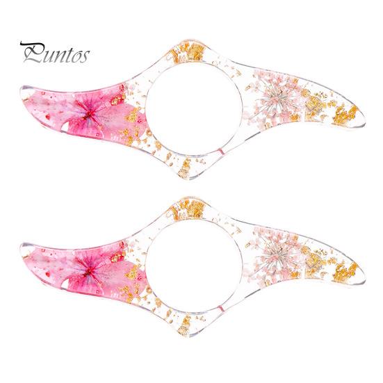 1Pc/2Pcs Book Page Holder Dried Flower Resin Thumb Ring Page Holder Flower Bookmark Reading Accessories for Book Lovers Readers