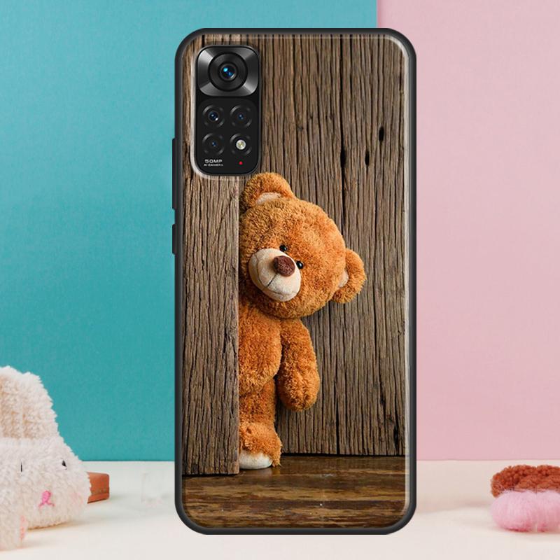 Cute Bear Case For Xiaomi Redmi Note 14 13 12 Pro 11 9 10 9S 10S 11S 12S Redmi 14C 13C 10C 12C Cover