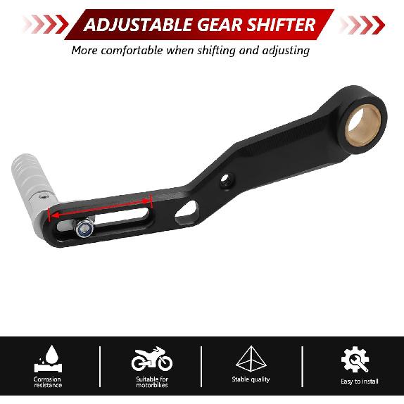 Verstellbarer Schalthebel für F750GS F800GS F850GS F850GS ADV 2017-2025, Motorrad Klappschalthebel Fußpedal Zubehör Ersatz Kompatibel