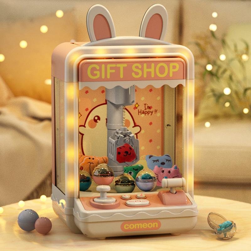 Large Claw Machine Toy for Kids - Grab Plush Toys - Mini Household Birthday Gift for Boys & Girls