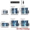 2D flat Photography Backdrop Background Banner Blue Ice Stone Passage 100% Polyester Family Party for Suitable for indoor