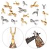 10/20Pcs Stainless Steel Charm Pendant Clip Clasps Pinch Bail Clip For Necklace Pendant Connector DIY Jewelry Making Accessories