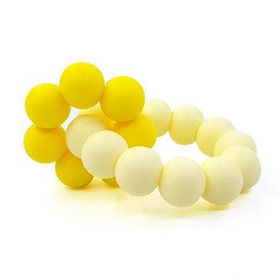 Agaphra Bead Teether, Light Yellow, 1 Piece, Korean Baby Products