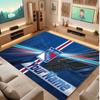 New York Rangers Personalisierter Kristall-Samtteppich, Benutzerdefinierter Name Text Weicher Anti-Rutsch-Teppich für Wohnzimmer Schlafzimmer