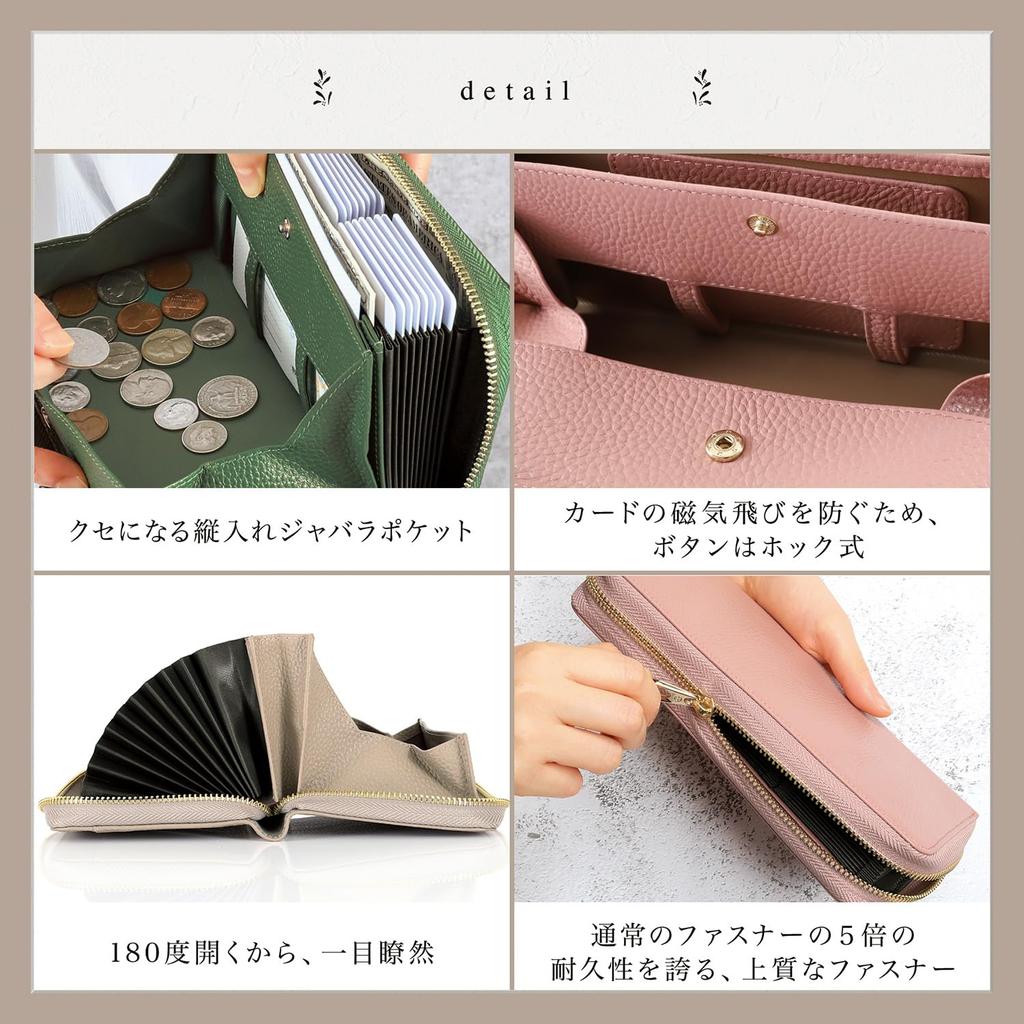 BLUE SINCERE Long Genuine Holds 30 Garcon Wallet Accordion Large RFID Shrink Leather Capty SW5 Women's Wallet, Leather, Cards, Style, Type, Capacity,