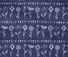 oneOone Cotton Flex Dark Blue Fabric Block Sewing Material Print Fabric By The Yard 40 Inch