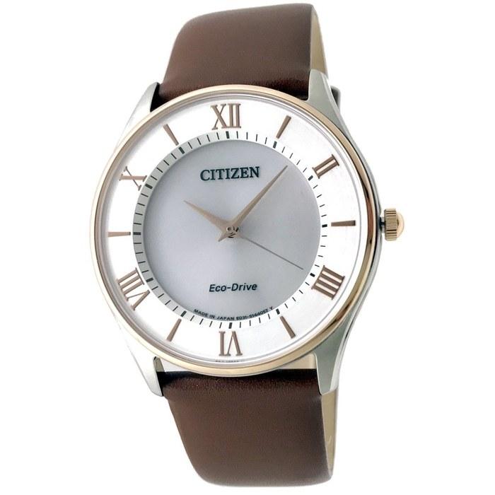 Мужские тонкие часы Citizen Eco-Drive BJ6484-50A/LBR