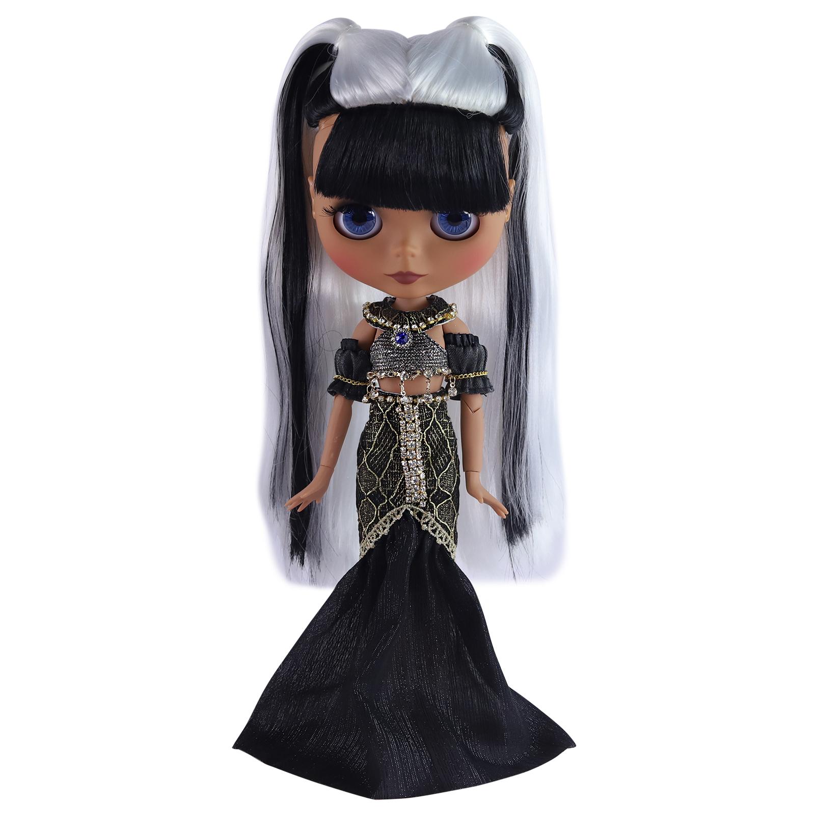 

Кукла DBS Blyth 1/6, специальные суставы, 30 см, супер черная кожа, разноцветные волосы, игрушки BJD, модные подарки 30cm height